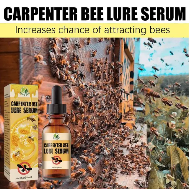 Méh Vonzerő Mason Bee Ház Esszencia Természetes Csapdacsalád A Szabadban Vonzza Az Ács Méheket Kerti Kaptár Fészkeléshez - Image 5