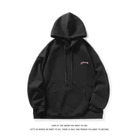 Autumn 2025 New Large Size Heat Transfer Flower Heavyweight Pure Cotton Casual Hoodie Street Style Loose Fit Long Sleeve Wome...