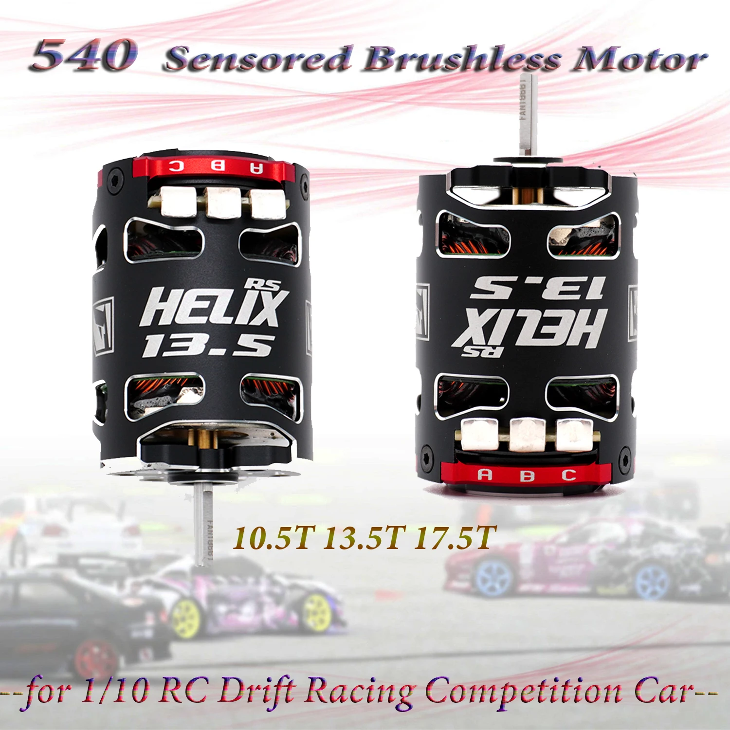 FANTOM 540 RACING HELIX RS 10.5T 13.5T 17.5T Sensored Brushless