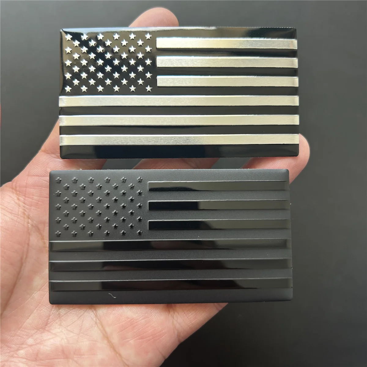 American Flag Sticker Decal 1pcs Black 3D US American Flag Emblem Decals for Car Trucks Motorcycle american flag stickers