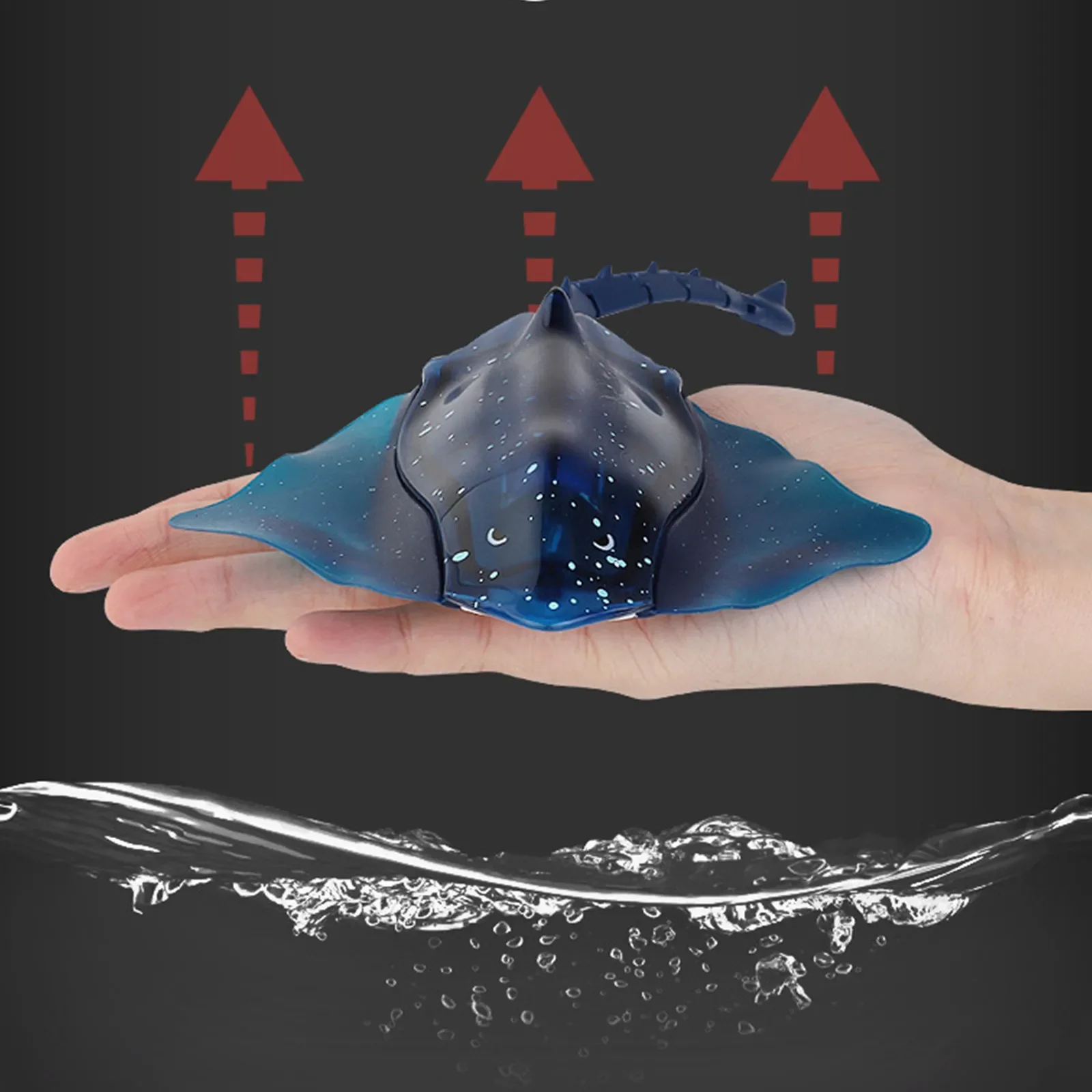 2.4G RC Diving Devil Fish Dual Motor Waterproof Simulation Underwater High Speed Boats Toy Gifts Toys for boys