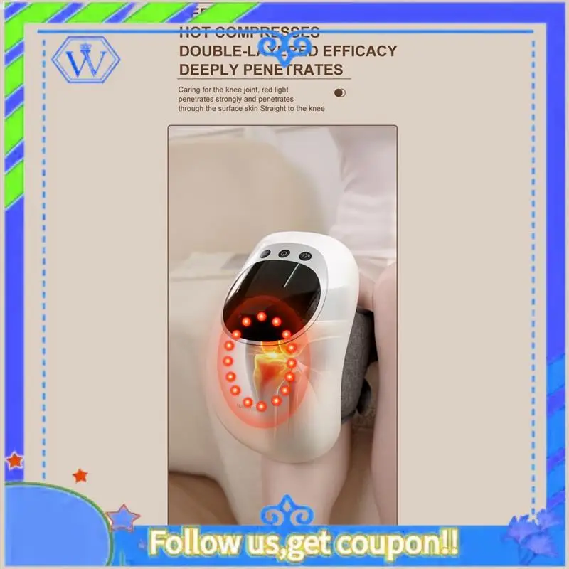 Cordless Knee Massager For Infrared Heat And Vibration Knee Pain Relief For Swelling Stiff Joints Stretched Ligament