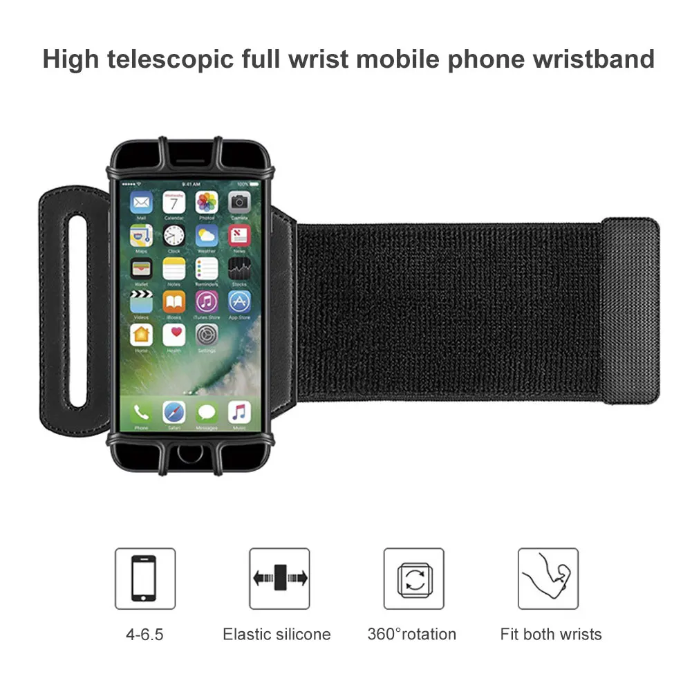 Universal Outdoor Sports Phone Holder Armband Wrist Case for Samsung Gym Running Phone Bag Arm Band Case for iPhone xs max 5