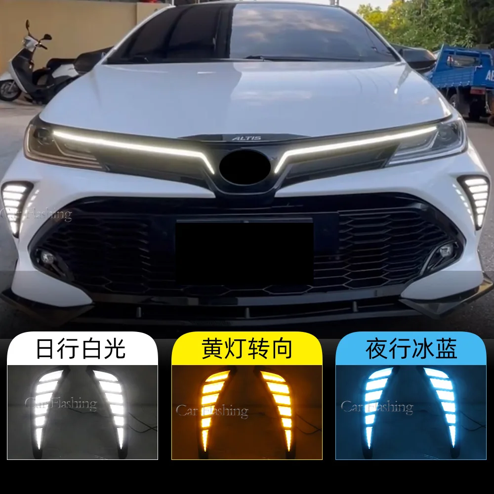 

For Toyota's 21-22 Corolla GR daytime running lights LED turning water front fog lights SPORT Sport version