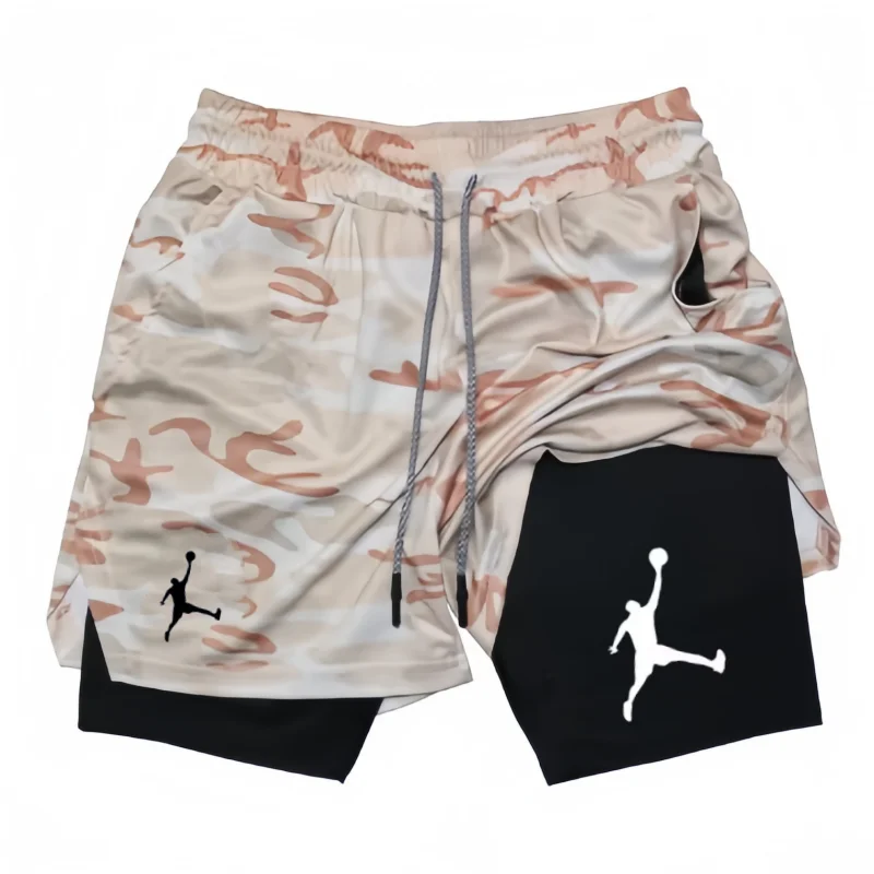 Sports Shorts Jujutsu Kaisen Anime Graphic 2 in 1 Compression Shorts For Men