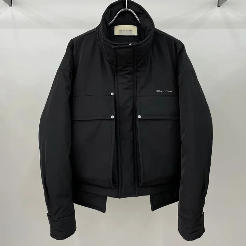 1017 9SM ALYX Jackets Features Cargo Pocket Cotton Coats Men Women 1:1 Best Quality ALYX Black Zipper Jackets 4
