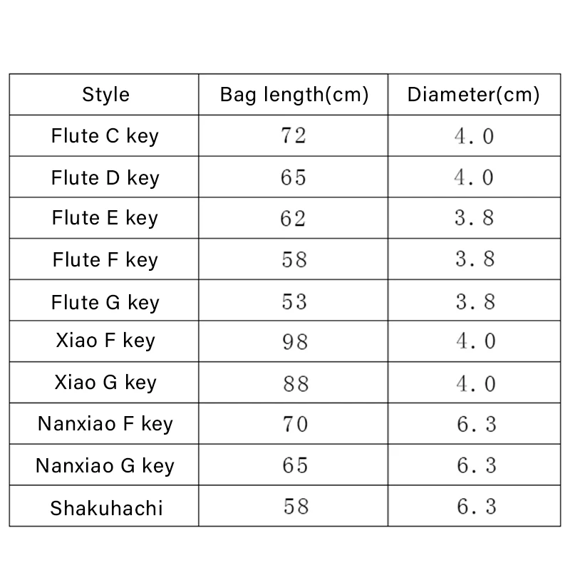 Solid Color Cloth Flute Bag Flute Storage Pouch Folk Style Bag Woven Musical Instruments Storage Container