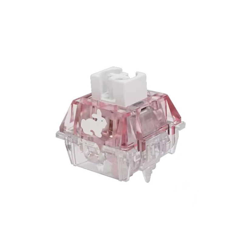 TTC Rabbit Silent Switch RGB Version Transparent Pink 5 Pins 42g Custom Mechanical Keyboard Switches Fast Speed Fine lubrication 11 S115fae312b8049289f53549e081281b5A