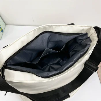 حقيبة رسول النايلون العصرية ، حقيبة الكتف سعة كبيرة ، حقيبة الكتف عارضة للطلاب في سن المراهقة 6