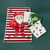 1PC 45*32CM Christmas Towel Soft Cotton Towels Merry Christmas Santa Claus Hand Towels Festive Atmosphere Bathroom Gifts 1