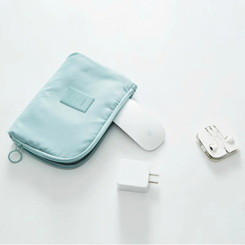 Description Picture 3 of item(1pc)Travel Supplies Charger, Power Bank Data Cable, Earphone Digital Bag, Large CapacityWaterproof Storage Bag