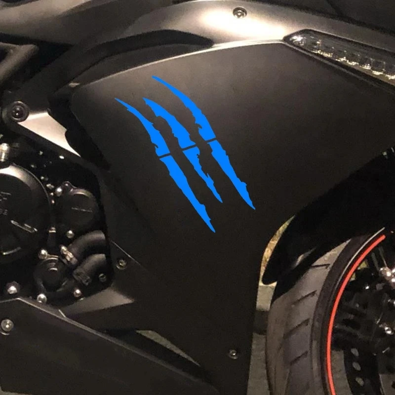 Monster Claw Scratched Stripe Motorcycle Car Body Sticker Vinyl Decal Decorate Sticker Waterproof Fashion Motorcycle Sticker