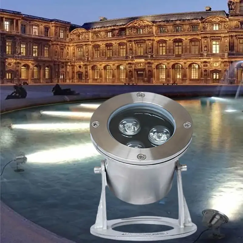12W LED Underwater Light IP68 Waterproof Lamp Swimming Pool Garden Pond Lighting Outdoor Warm white Cold white RGB Remote