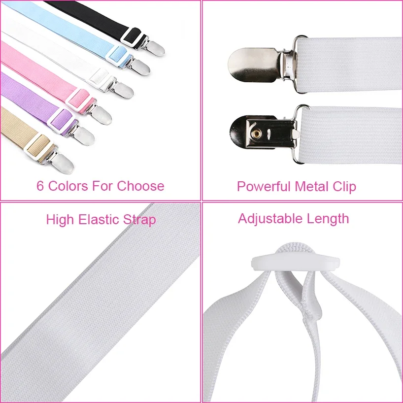 2pcs Adjustable Elastic Mattress Cover Corner Holder Clip Bed Sheet Fasteners Straps Grippers Suspender Cord Hook Loop Clasps 35