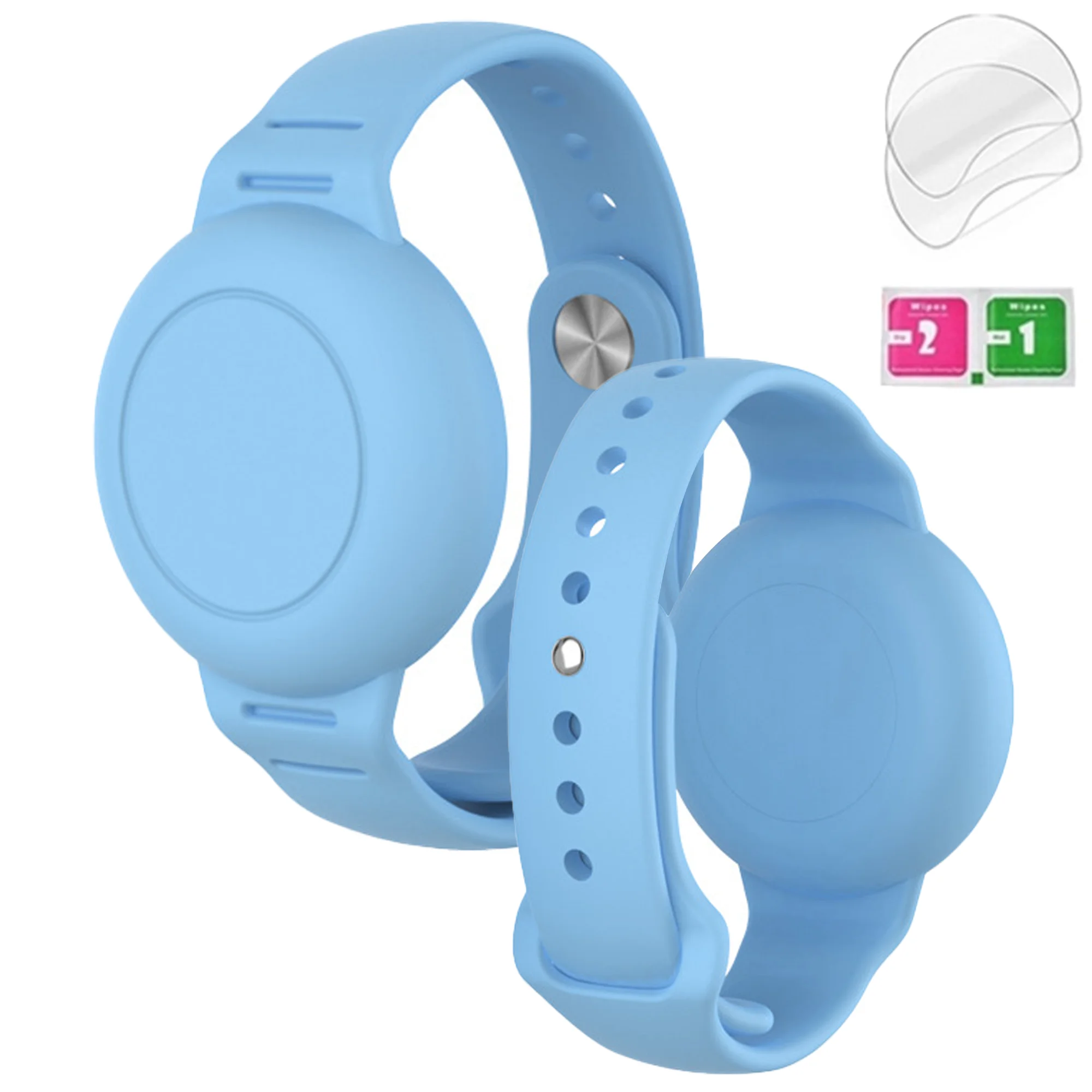 Silicone Anti-Removal Airtag Holder - Secure, Hidden Design for Kids, Pets, and Luggage