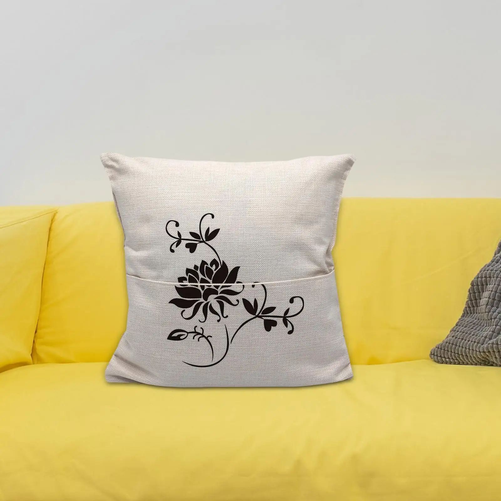 

Throw Pillowcase Lightweight Square DIY Painting Throw Cushion Cover for Couch Hotel Bedding Accessories Drawing Room Car