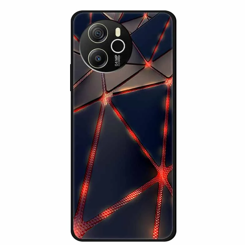 Cartoon Black Silicone Soft TPU Phone Cover - Protective Case