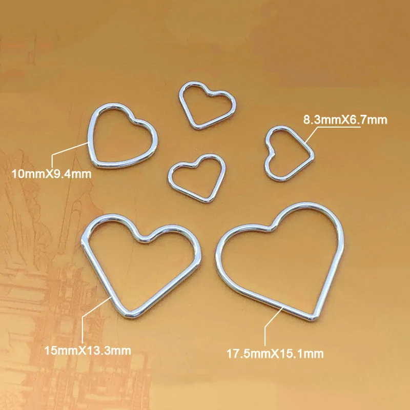 925 Sterling Silver Heart Charm Romantic  Silver Pendant For Bracelet Necklace Earring DIY Jewelry Findings Jewelry Accessories