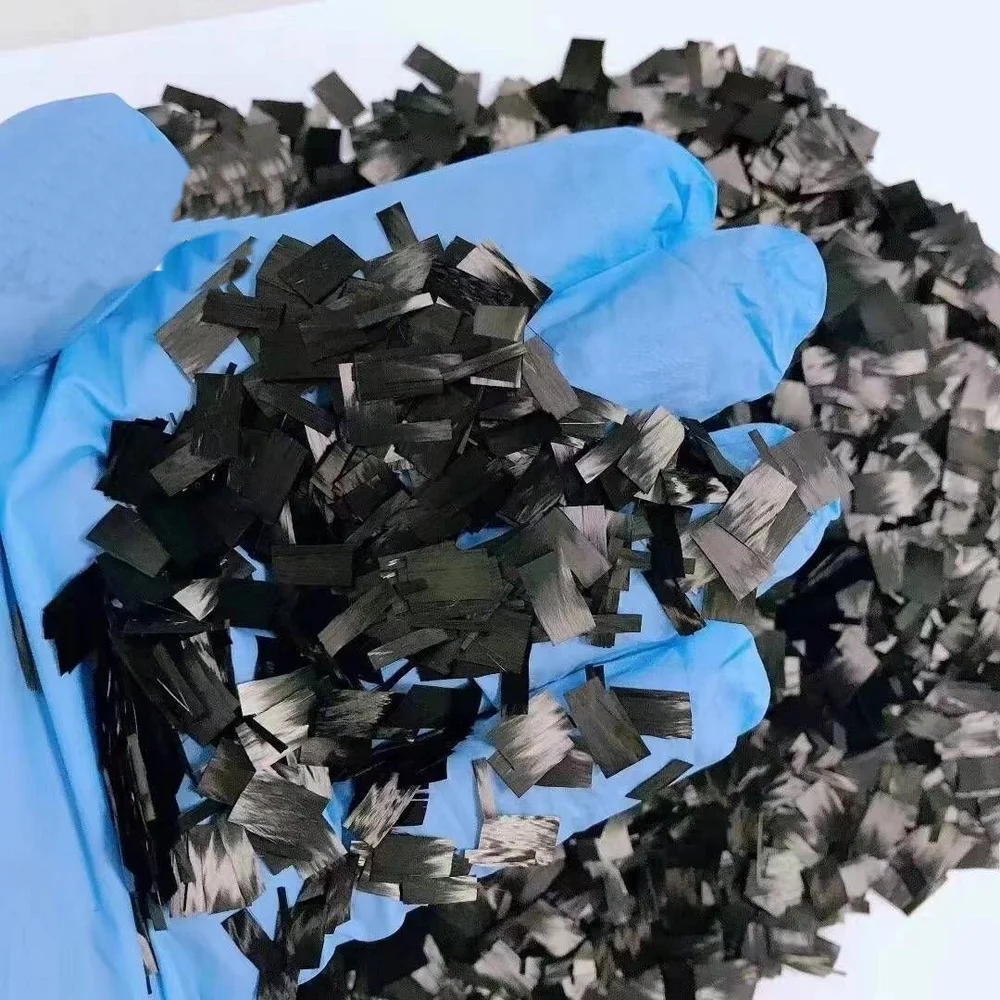 500g Forged Carbon Strength Cutting Chopped Flake Shape 10/15/20mm DIY Car Interior and Exterior Parts forged Carbon Appearance
