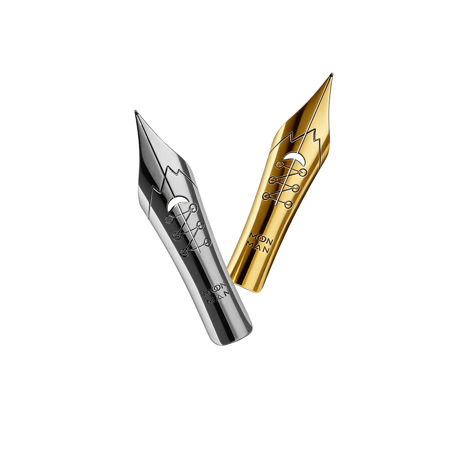 MAJOHN Soft Elastic Calligraphy Nib with Round Body and Pointed Tip for Copperplate and Gothic Styles