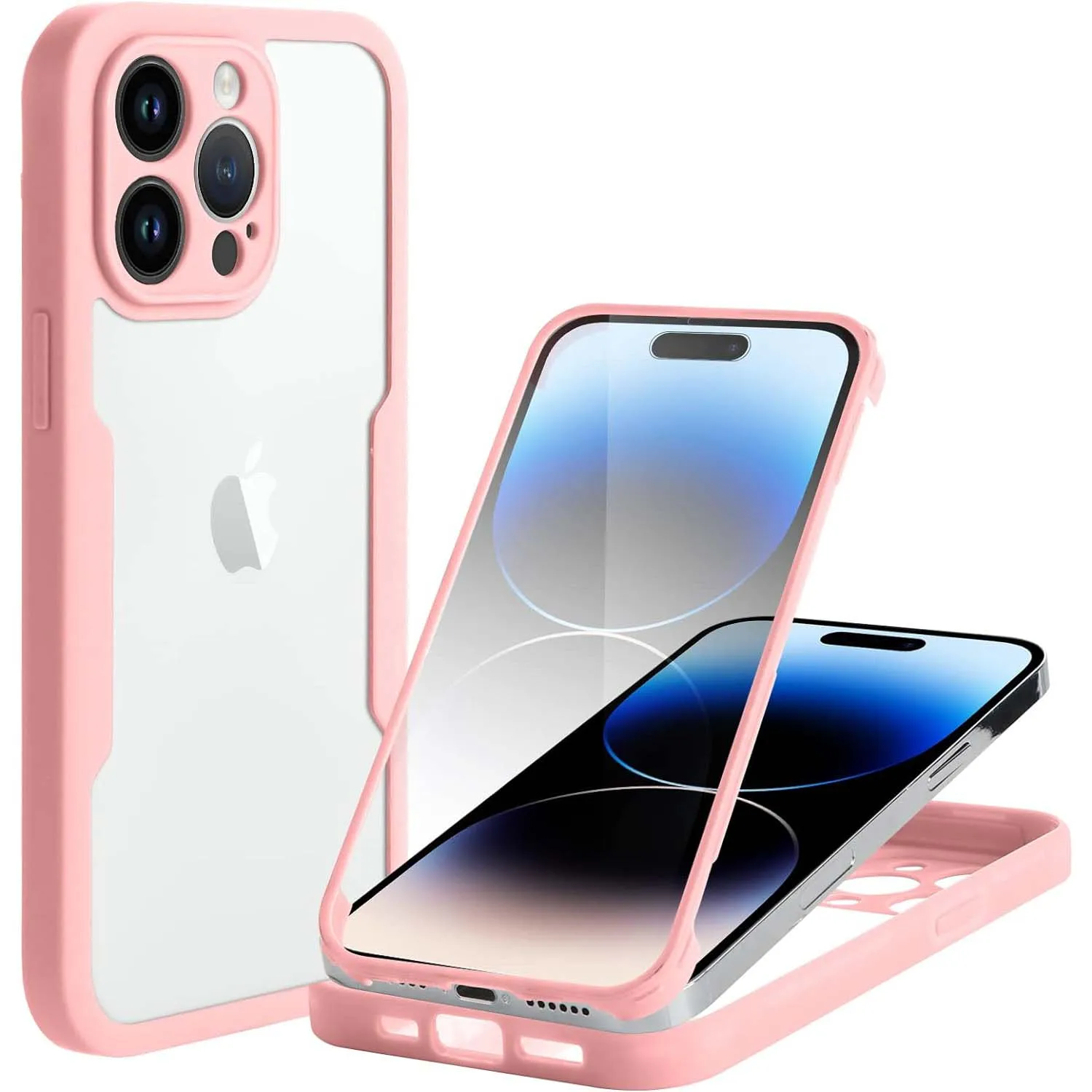 Custodia Per Iphone Xs Max Xr 14Pro Max 13Pro Max 12Pro Max 11Pro Max 13 Mini 11 Pro Copertura In Silicone Liquido A Protezione Totale A 360 Gradi
