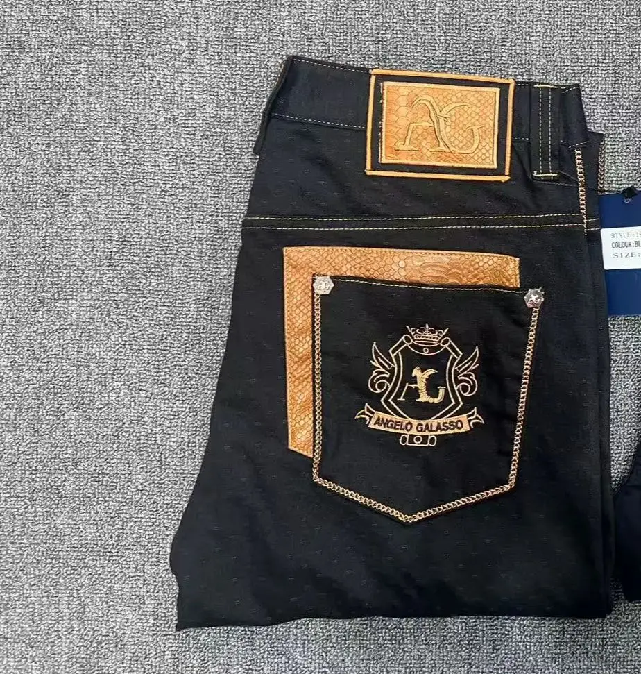 BILLIONAIRE Jeans cotton men 2024 Autumn winter new thick commerce fashion bit elasticity brief designed gentleman free shipping 5