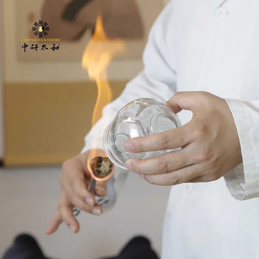 Cupping Set Chinese Cup Device Suction Apparatus Vacuum Cupping Cups Jars Therapy Professional Glass Suction Cups Massage Claro Cupping Set