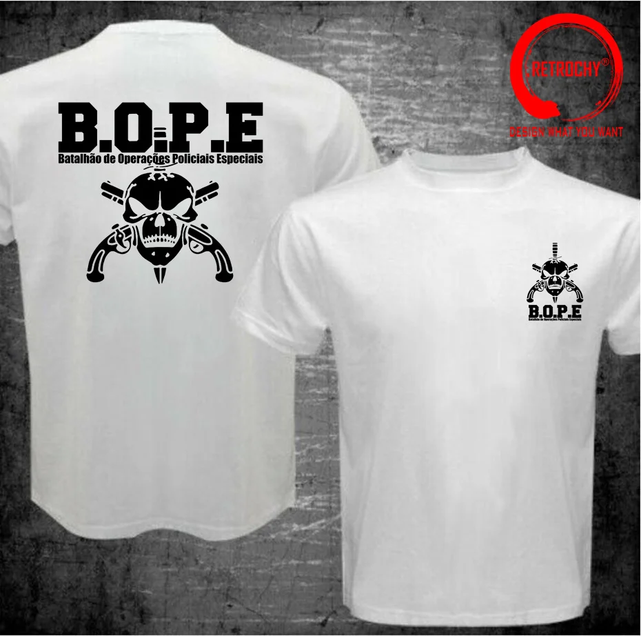 BOPE Brazil Special Forces Military T-Shirt - Original Elite Troop Black Cotton Tee (Unisex) 9 thumbnail image