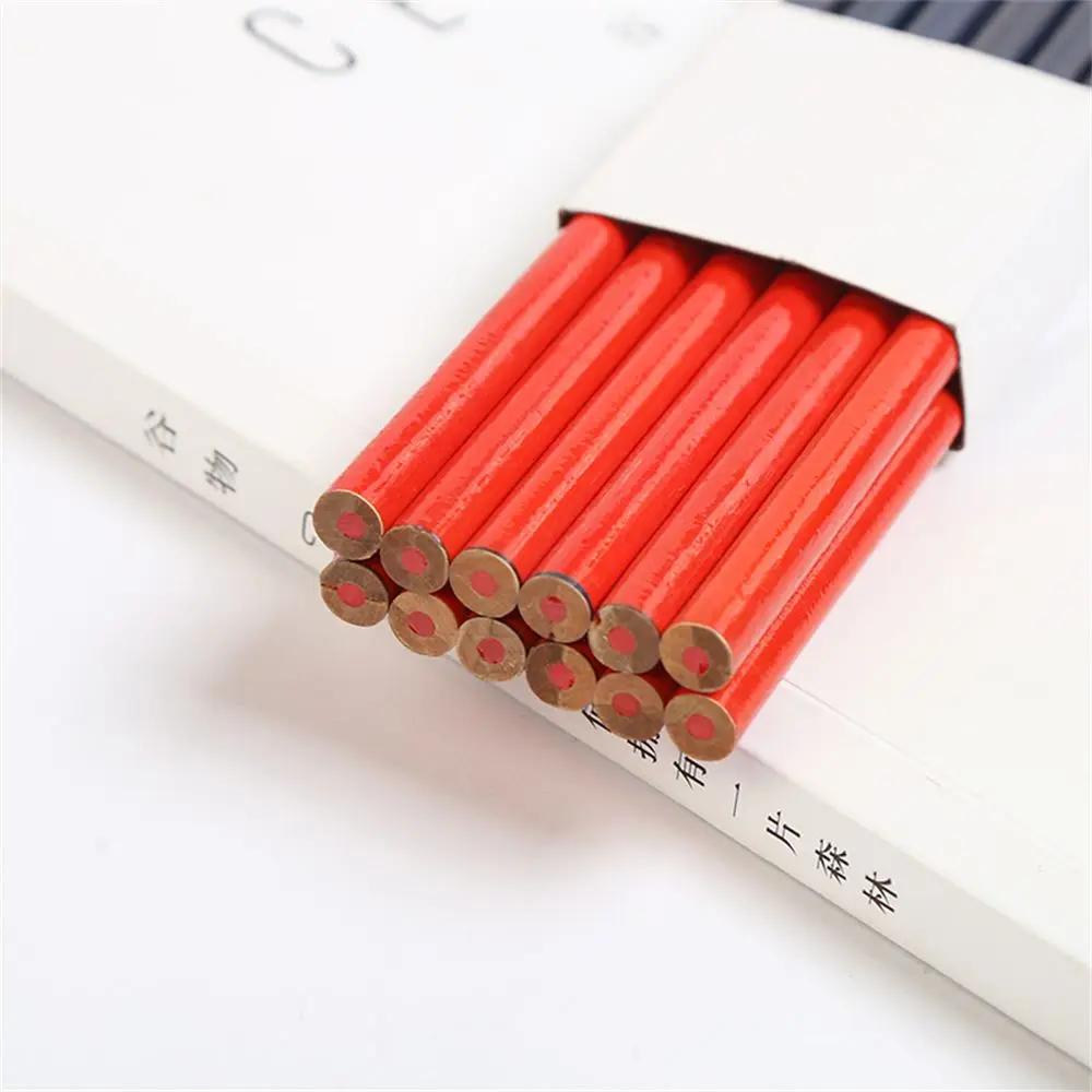 Tools Writing Supplies Blue And Red Lead Office Stationery Carpenter Pencils Drawing Pencil Mark Pencil Double Colored Pencils