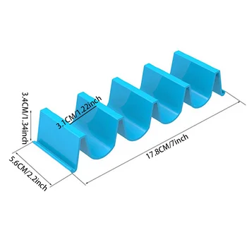 Mexican Roll Rack Taco Holder Tortilla Pancake Stand Holder Creative Wave Shape Tray Holder Taco Cake Rack Kitchen Gadgets 2
