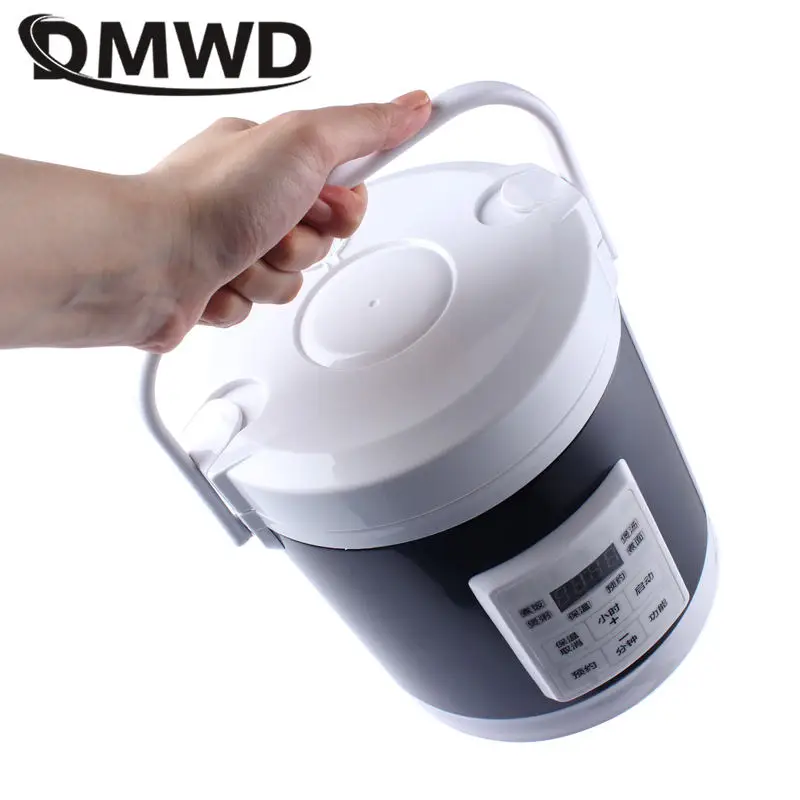 16L Electric Rice Cooker 12V 24V Soup Pot Cars/Trucks Porridge Cooking Machine Food Boiler Egg Steamer Heater Lunch Box Warmer
