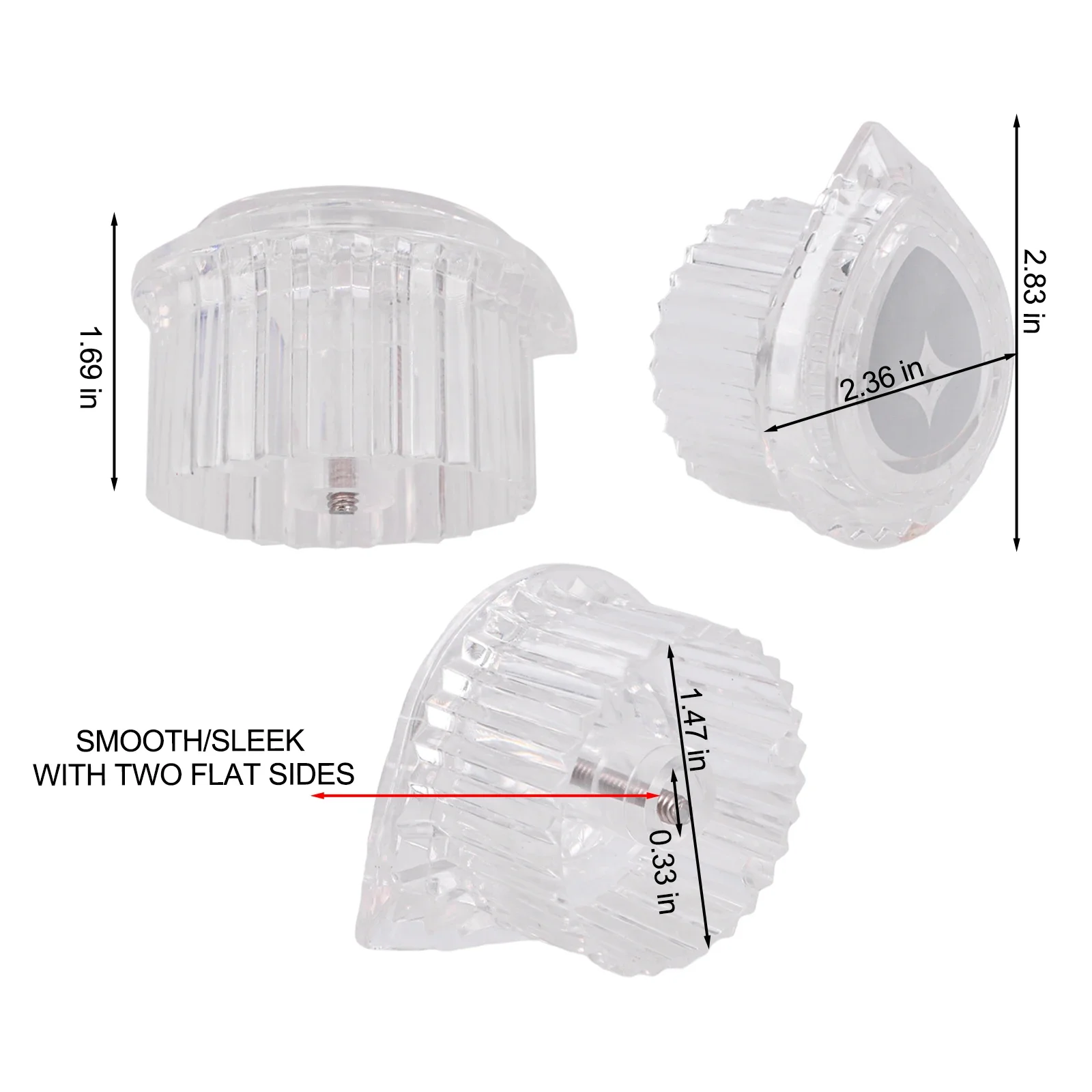 Acrylic Tub Faucet Handle Kit 1PCS for 100710 Tub And Shower System Transparent Single Handle Shower Knob Replacement