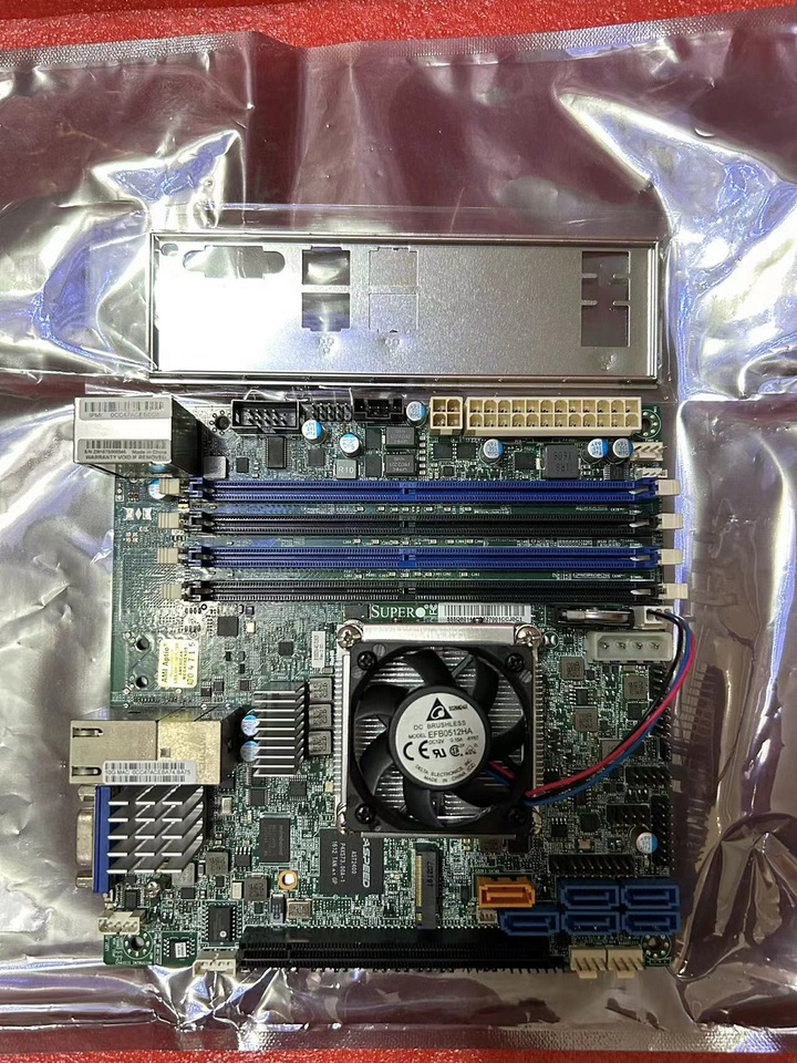 X10SDV-4C server ITX motherboard XEON D1521 dual X55 10 Gigabit Ethernet port Synology NAS