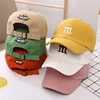 Children's Kid Baseball Cap for Girls Boy Hats Sunscreen Baby Hat Hip Hop M Letter Embroidered Kids Caps 1-6-8-12-15 Years 1