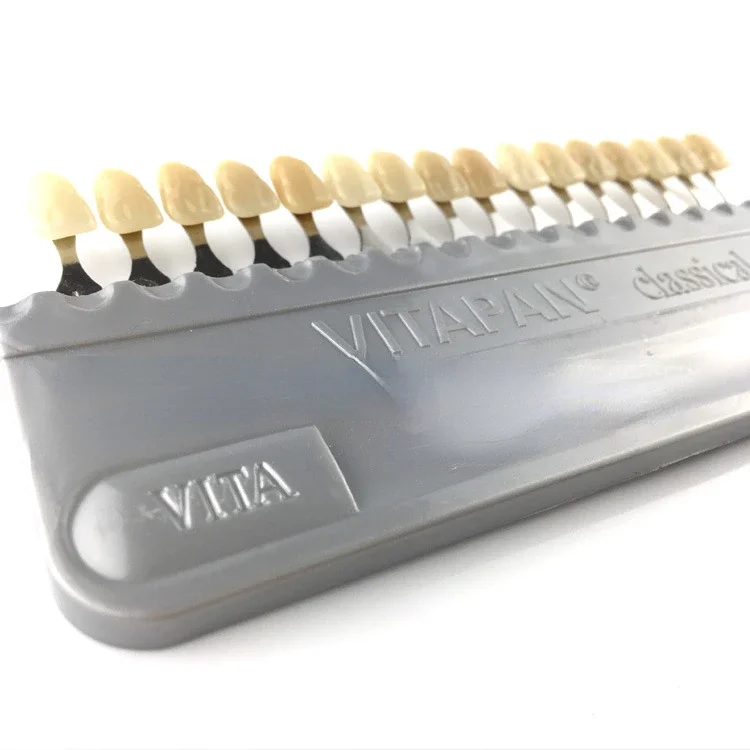 16 Color Tooth Whitening Products Guide Model Tooth Whitening Tooth Model Colorimetric Dental Color Vita Scale Plate