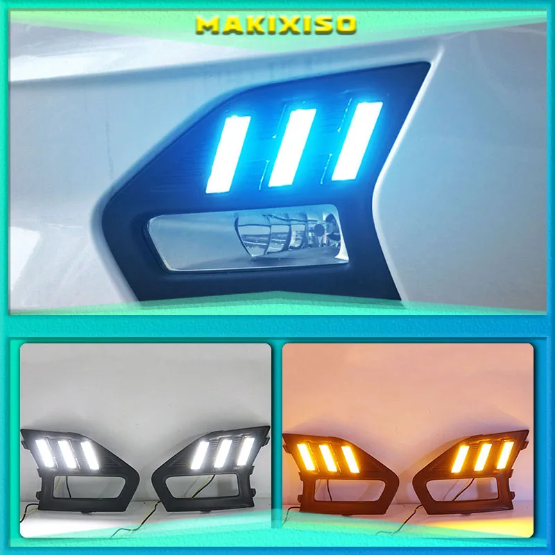 

2Pcs For Ford Mondeo Fusion 2019 2020 LED DRL Daytime Running Lights LED Daylight Fog light waterproof
