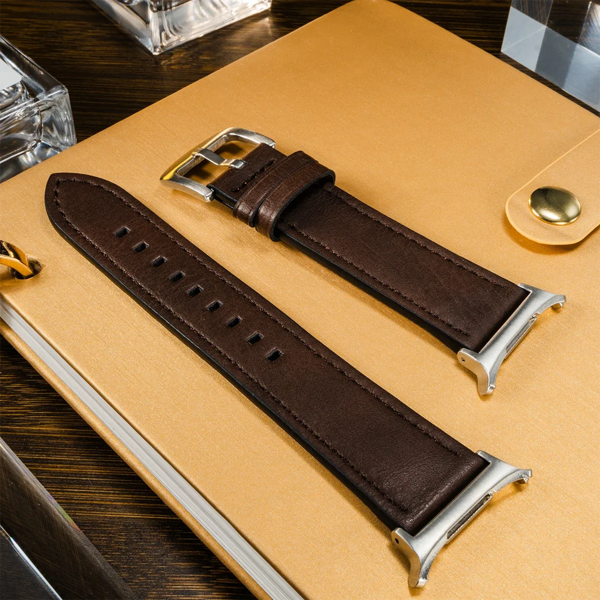 Premium No-Gap Leather Strap Wristband - Quick Business Band Bracelet