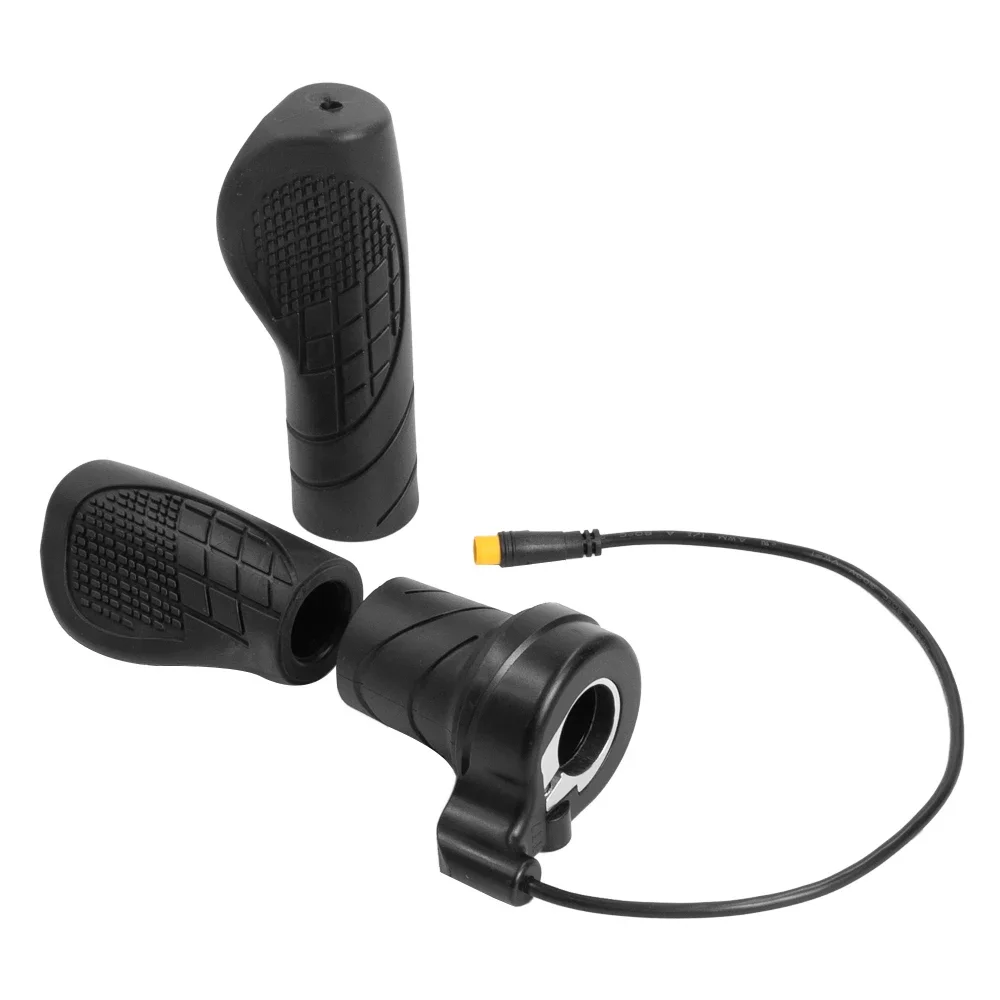 Waterproof Electric Bike Thumb Throttle with Half Twist Handle and 3-pin Plug