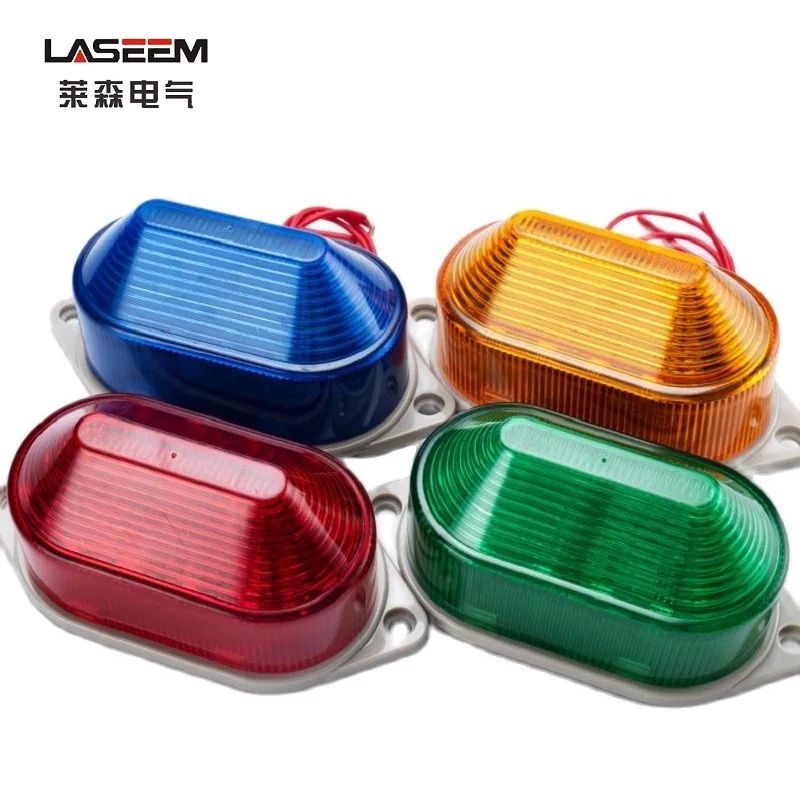 

Mini Sound and Light Alarm Signal Light Flashing Led Warning Lamp Blinker for Gym Security Alarm LED-3051 without Buzzer