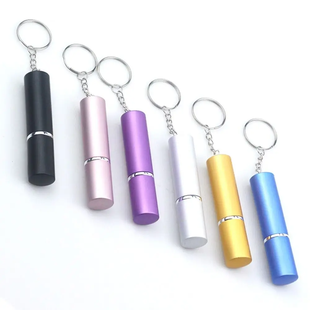 Mini 10ml Empty Perfume Bottle With Keychain High Quality Spray Liquid Bottle Bag Pendant Compact Portable Refillable Bottle