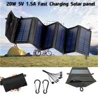 Panneau solaire pliable 60W 80W 100W, chargeur de batterie portable USB 5V pour téléphone, camping en plein air, banque d'alimentation étanche 2
