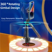 220cm Extendable Phone Tripod Stand with Gimbal Handle & Remote - Anti-Shake Selfie Stick for Mobile Camera - Image 2