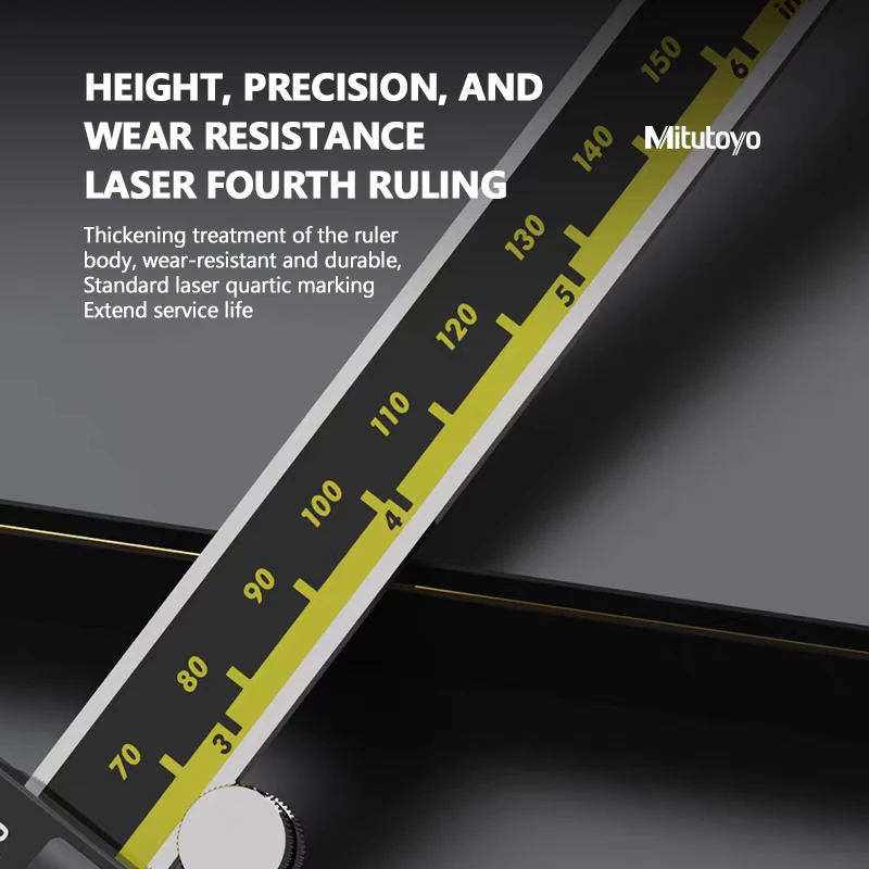 Digital Caliper Mitutoyo Digital Caliper LCD Vernier Calipers 6inch 150mm 200mm 300mm 500-196-30 Measuring Tools Stainless Steel