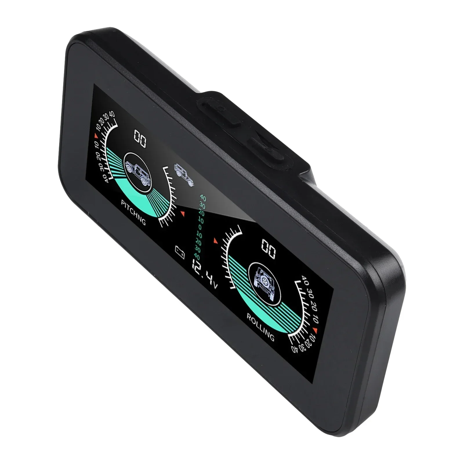 Inclinometro Digitale Per Auto 4x4 | Misuratore Di Angolo Di Beccheggio E Rollio -40°/+40° Con Display LCD HD E Allarme Di Sicurezza