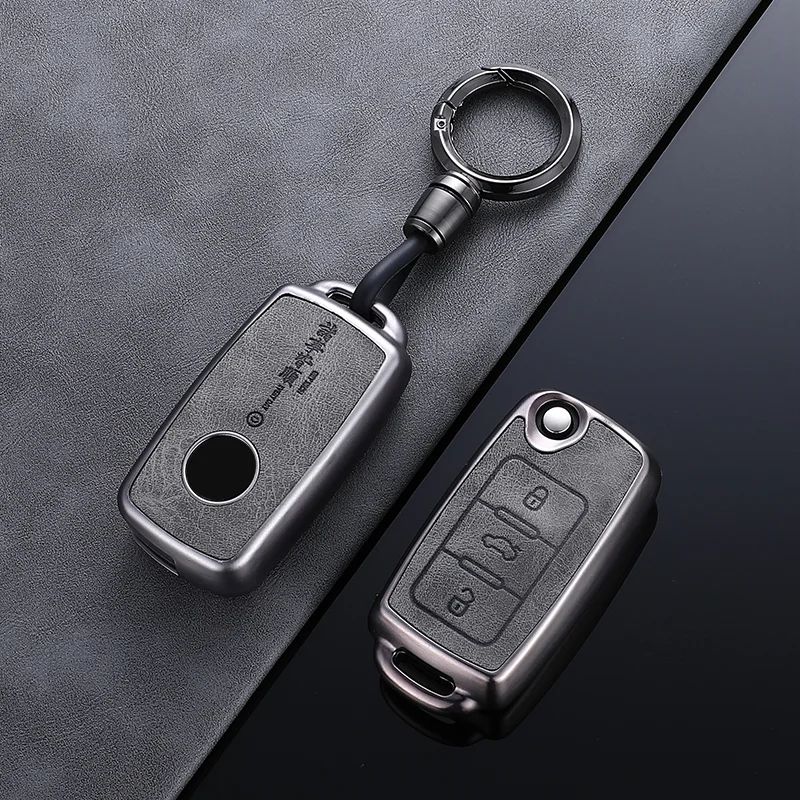Portable Key Case For Volkswagen VW Polo Tiguan Beetle Caddy T5 Skoda Octavia Se