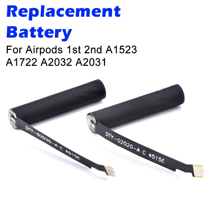 2PCS 25Mah Goky93Mwha1604 Battery for Airpods 1St 2Nd A1604 A1523 A1722 A2032 A2031 for Air Pods 1 2 Battery