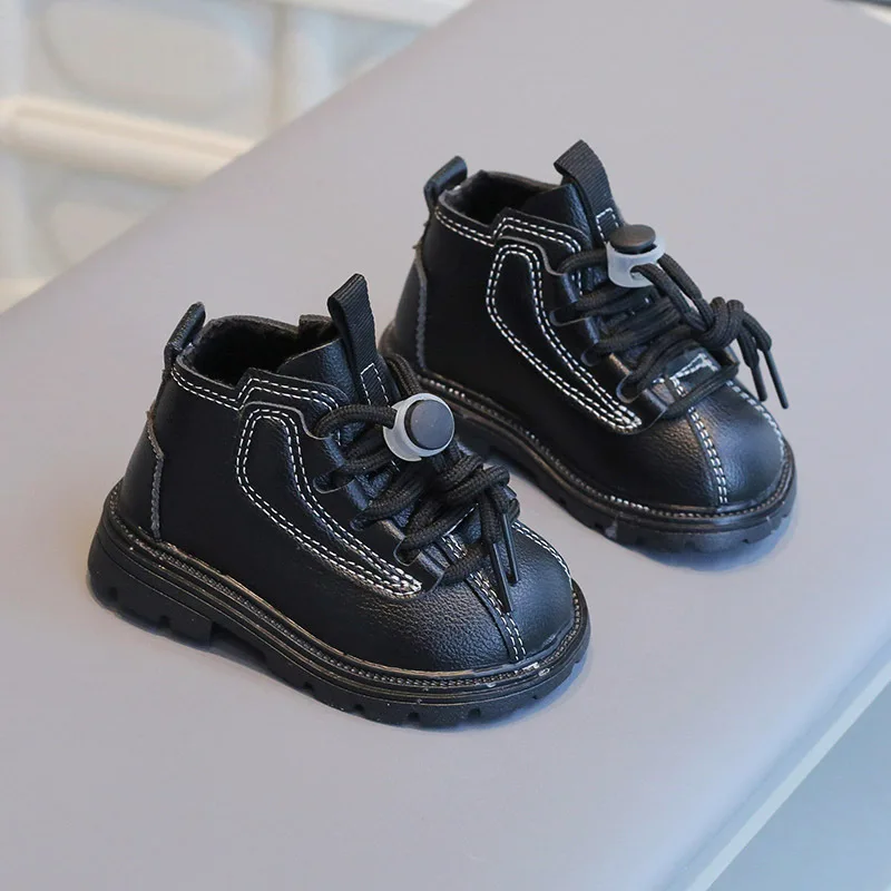 Neu Kinder Leder Jungen Schuhe Mode Baby Knöchel Schnee Stiefel Sport Turnschuhe Winter Schuh für Mädchen_voghion.com
