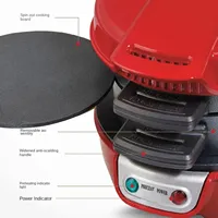 Electric Burger Sandwich Maker 600W Bread Grill Baking Toaster Bread Machine for Breakfast Home Kitchen Pancake Pan 110-220V 2
