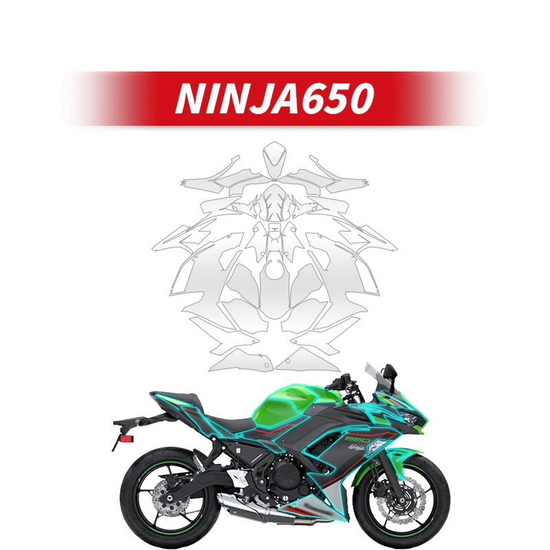 

Used For KAWASAKI NINJA650 Motorcycle TPU Full Paint Transparent Protective Film Of Bike Protection Scratch Proof Sticker Decals