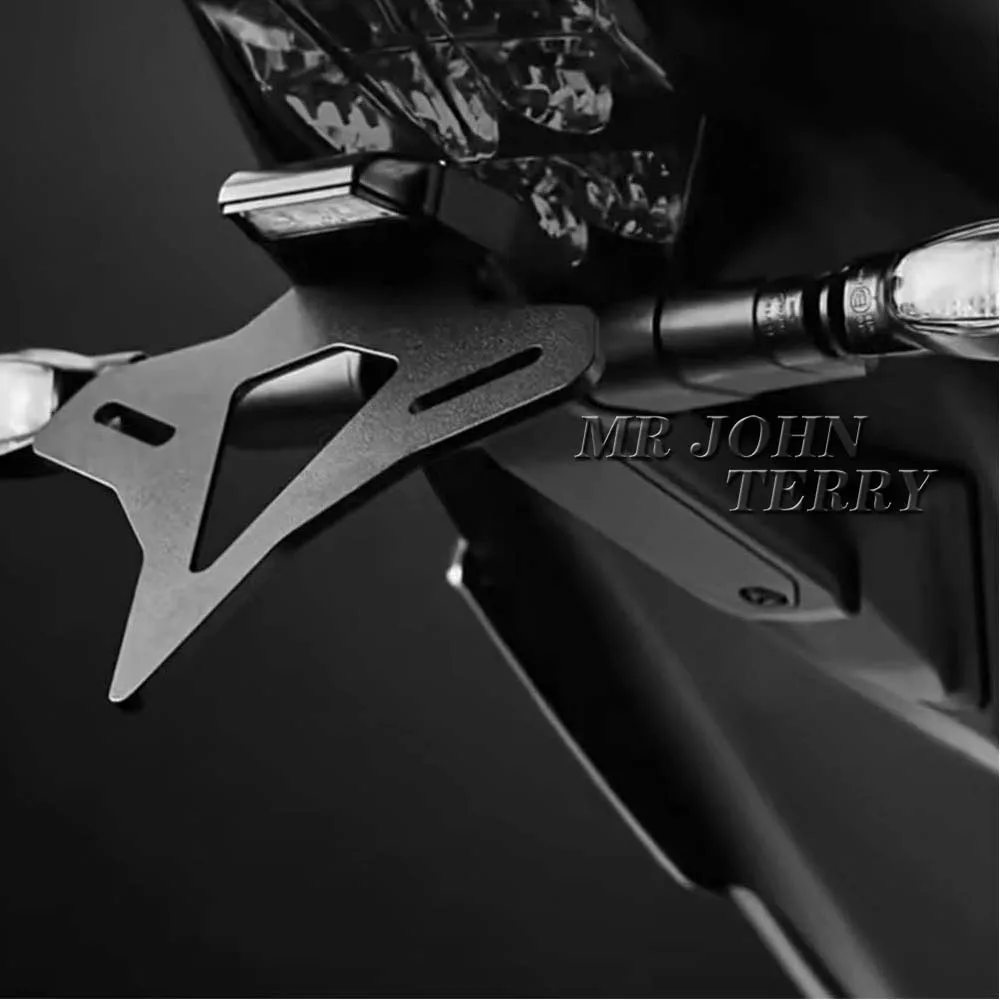 오토바이 리어 쇼트 테일 주식, 깔끔한 번호판 거치대 테일스톡 브래킷 키트, 스트리트 765RS 765R 765 RS 765 R 용 신제품